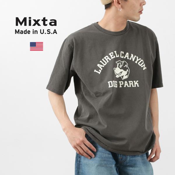 MIXTA（ミクスタ） ベーシッククループリントＴシャツ（ドッグパーク） / メンズ / 半袖 / ...