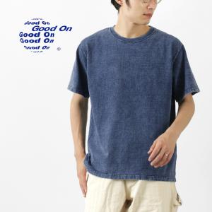 GOOD ON（グッドオン） ヘンリーネック インディゴ 染め Tシャツ 半袖