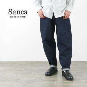 SANCA（サンカ） 15.5オンス デニム 5ポケット バルーン パンツ メンズ セルヴィッチ ジーンズ テーパード