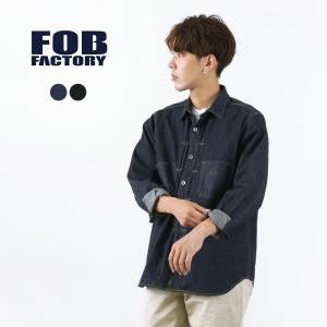 FOB FACTORY（FOBファクトリー） F3484 デニムコール マイナーシャツ メンズ Gジャン ジャケット｜rococo