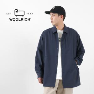 WOOLRICH（ウールリッチ） エニタイム ロングシャツ / メンズ ビッグシルエット オーバーシルエット シャツジャケット 長袖 無地｜rococo