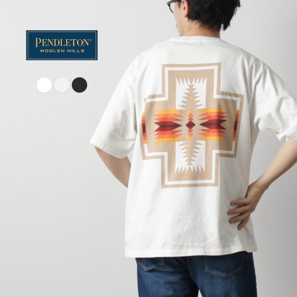PENDLETON（ペンドルトン） バック プリント Tシャツ / 半袖 ショートスリーブ メンズ ...