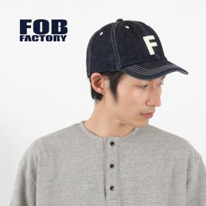 FOB FACTORY（F.O.Bファクトリー） F927 オールドデニム ベースボールキャップ / メンズ 帽子 ロゴ｜rococo