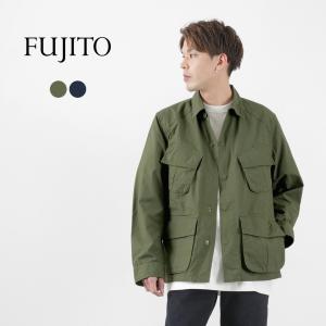 FUJITO（フジト） ジャングル ファティーグ ジャケット / メンズ アウター 綿 コットン リップストップ ミリタリー シャツジャケット｜rococo