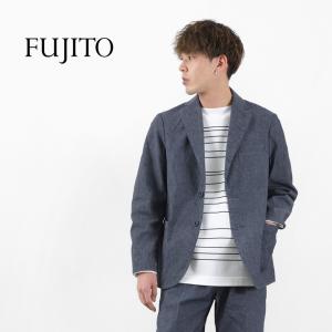 FUJITO（フジト） ナウン ジャケット / メンズ 20周年記念 テーラード ストレッチ 2つボタン セットアップ 日本製 N.O.UN｜rococo