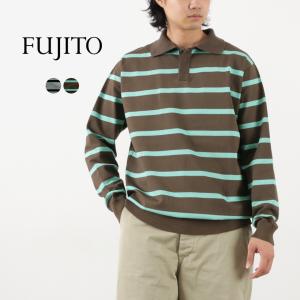 FUJITO（フジト） ラガーシャツ デイビッド / メンズ トップス ニット 長袖 ボーダー 日本製｜rococo