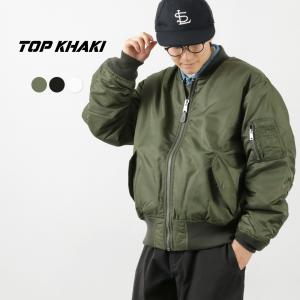 TOP KHAKI（トップカーキ） MA-1 ナイロン フライトジャケット / ジョンブル JOHNBULL ミリタリー アウター メンズ レディース ユニセックス｜rococo