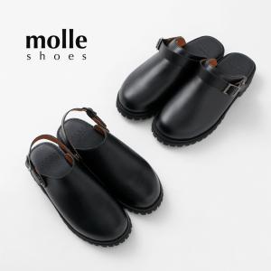 Schott LEATHER CLOG ショット レザークロッグ S23004 ブラック