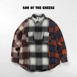 SON OF THE CHEESE（サノバチーズ） クレイジーチェック シャツ / トップス フランネル フラノ ウール メンズ｜rococo