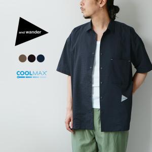 and wander（アンドワンダー） tシャツ 「and wander/アンドワンダー
