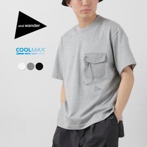 and wander（アンドワンダー） tシャツ 「and wander/アンドワンダー