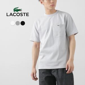 LACOSTE（ラコステ） 鹿の子 ポケットTシャツ / トップス メンズ 半袖 バインダーネック｜rococo