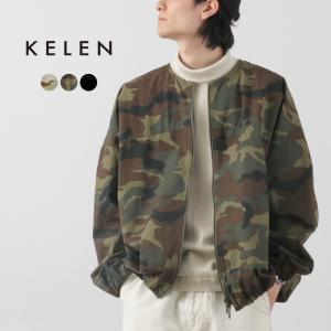 KELEN（ケレン） ワイドスクエアジャケット / メンズ 迷彩 カモフラ ライトアウター ブルゾン｜ROCOCO Yahoo!店