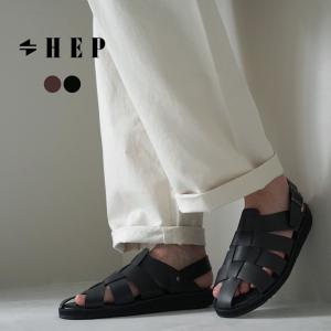 HEP（ヘップ） DRV ドライビング サンダル / グルカサンダル メンズ レディース ユニセックス シューズ ストラップ つっかけ 2way 日本製｜rococo