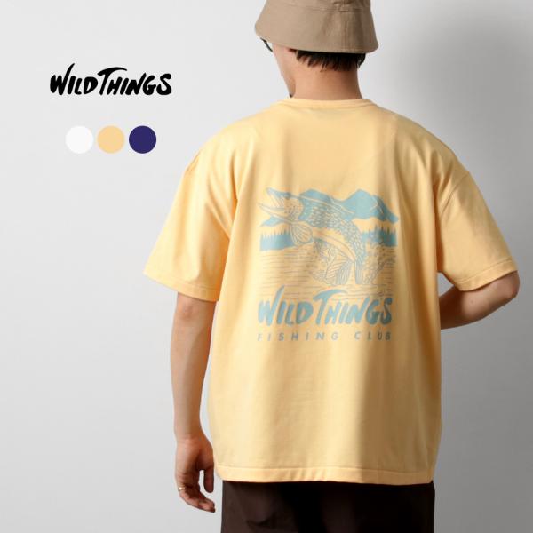 WILDTHINGS（ワイルドシングス） パイク フィッシング Tシャツ / バックプリント メンズ...