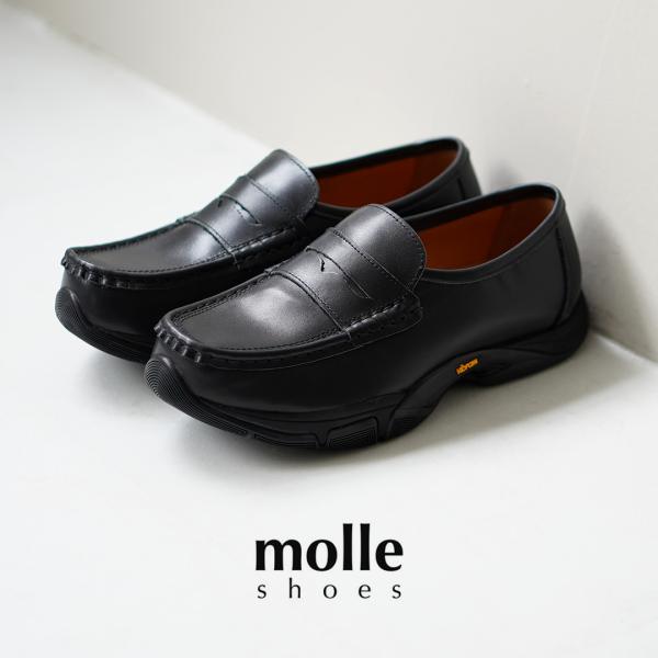 MOLLE SHOES（モールシューズ） ハイブリッド ローファー / 撥水 コインローファー メン...
