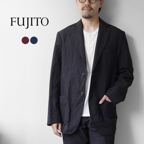 FUJITO（フジト） リネン ウール トロピカル ナウン 2Bジャケット / メンズ テーラード ...