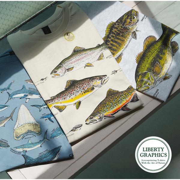LIBERTY GRAPHICS（リバティ グラフィックス） フィッシュ プリント Tシャツ / カ...