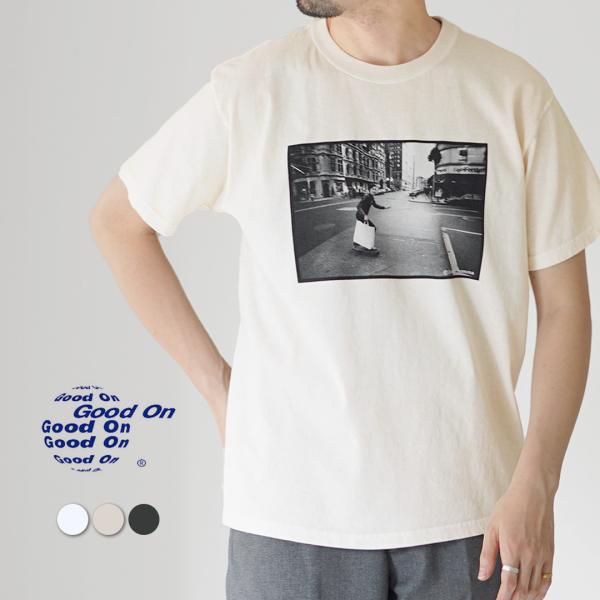 GOOD ON（グッドオン）スケーター マンハッタン フォトTシャツ / メンズ 半袖 プリント 日...