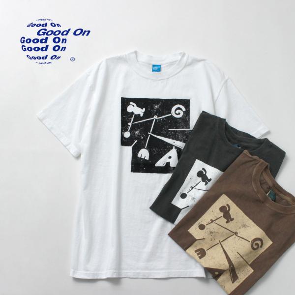 GOOD ON（グッドオン） モバイルアート Tシャツ / メンズ 半袖 アートTシャツ コットン ...