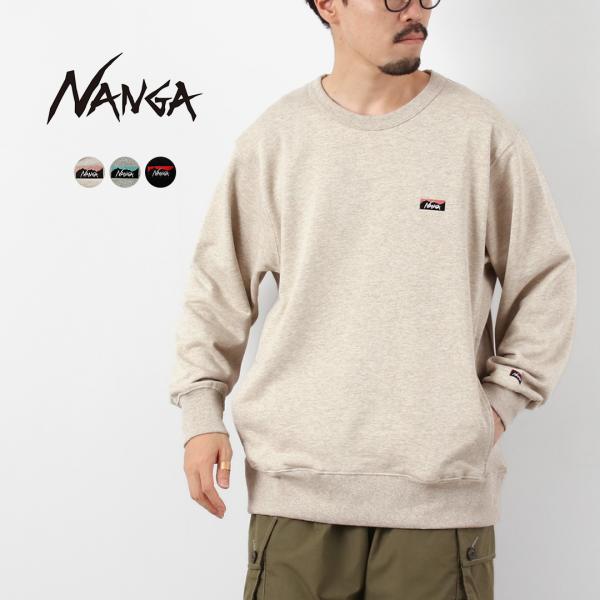NANGA（ナンガ） エコハイブリッド ミニボックスロゴ刺繍 スウェット / トップス プルオーバー...