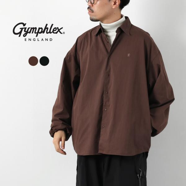 GYMPHLEX（ジムフレックス） レギュラーカラーシャツ バイオピーチスキン / メンズ 長袖 ラ...