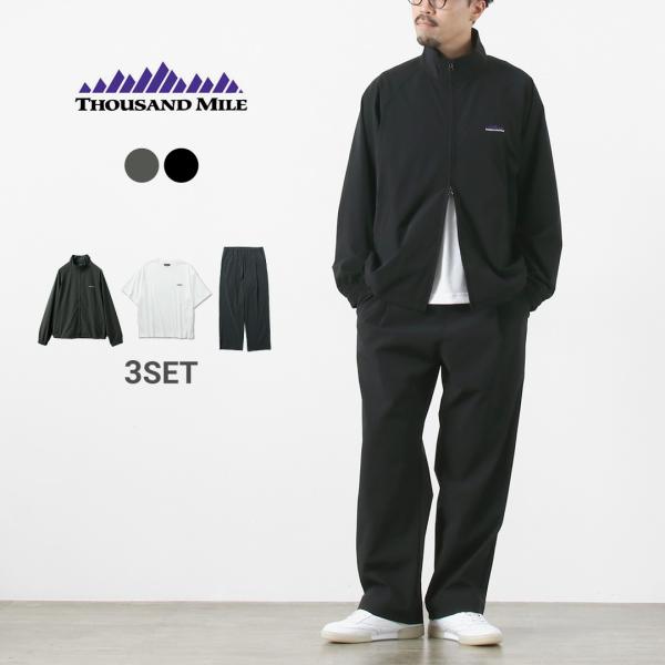 THOUSAND MILE（サウザンドマイル） ジップブルゾン＆Tシャツ＆パンツ セット / イージ...