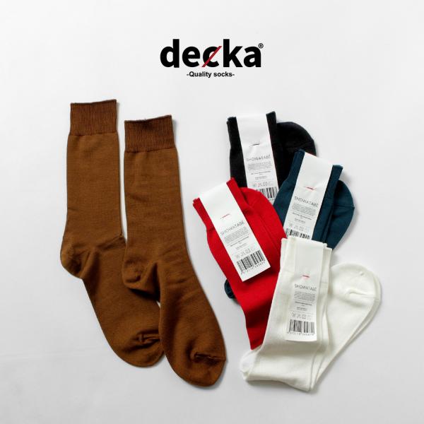 DECKA QUALITY SOCKS（デカ） ギザコットン マーセライズド ソックス / 靴下 コ...