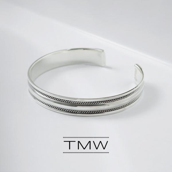 TMW（トラディショナルモダンワークス） スターリングシルバー バングル ワイド / カフブレスレッ...