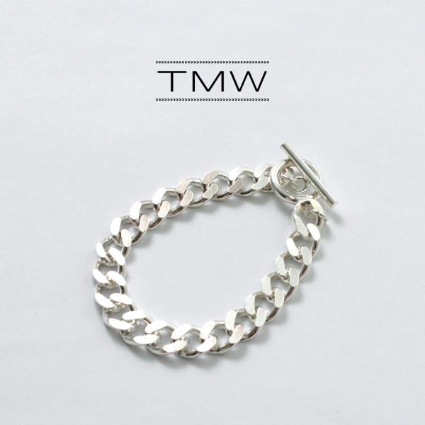 TMW（トラディショナルモダンワークス） スターリングシルバー カーブチェーンブレスレット 喜平チェ...