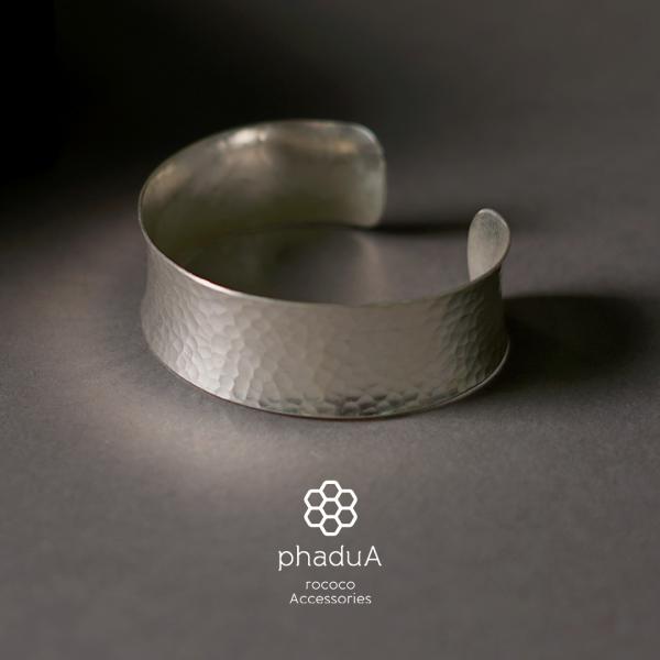 phaduA（パ・ドゥア） カレンシルバーバングル ハンマードアイズ 鎚目（つちめ）ワイド / メン...