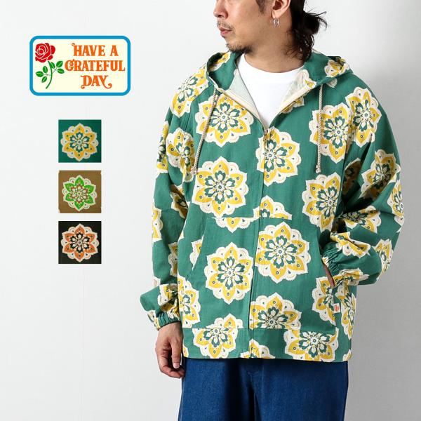 HAVE A GRATEFUL DAY（ハブアグレイトフルデイ） ビーチ フーディー ラウンドデザイ...