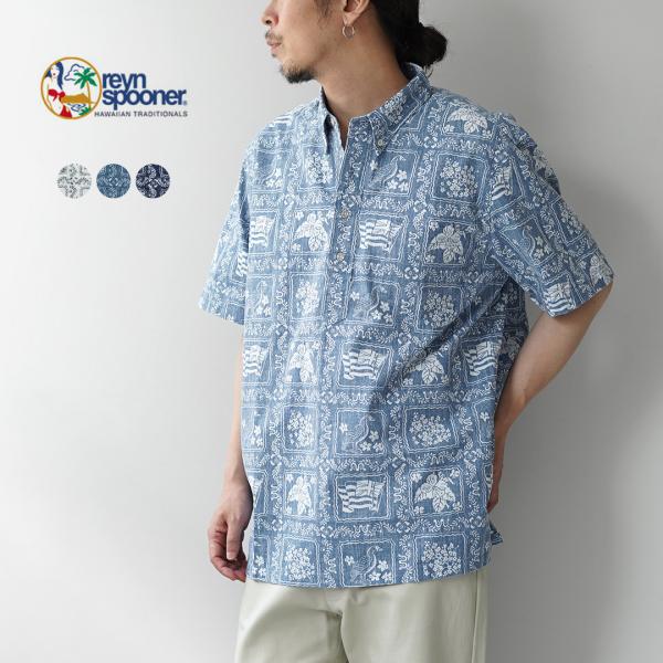 REYN SPOONER（レインスプーナー） ラハイナ セーラー プルオーバーシャツ アロハシャツ ...