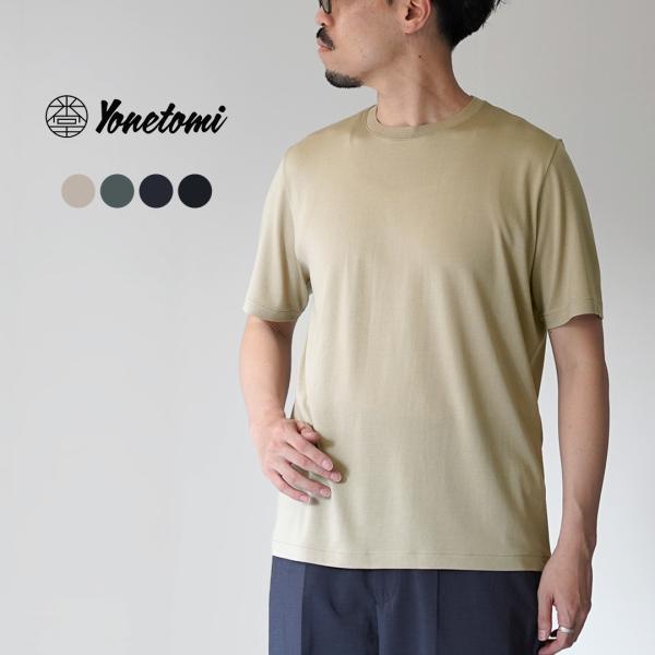 YONETOMI NEW BASIC（ヨネトミニューベーシック） ウールシルク ドレスTシャツ 日本...