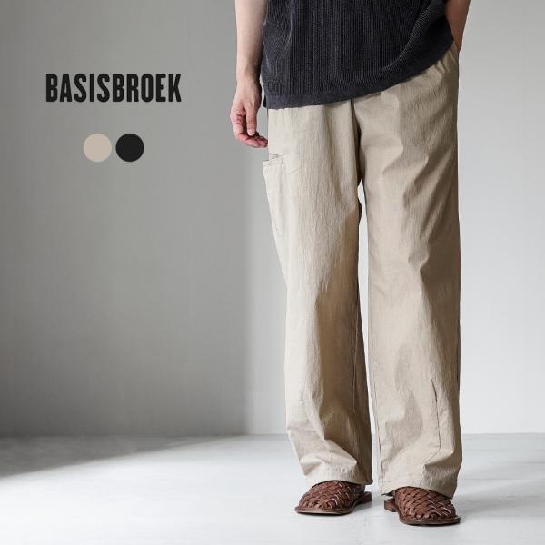 BASISBROEK（バージスブルック） ウィスケン コットンリネン タックパンツ 日本製 / メン...
