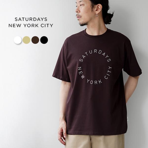 SATURDAYS NYC（サタデーズ ニューヨークシティ） サーキュラー サタデーズ ロゴ Tシャ...