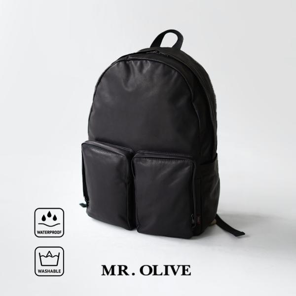 MR.OLIVE（ミスターオリーブ） アーバン デイパック インパーマレザー A4 リュック バック...