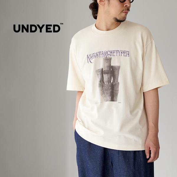 UNDYED（アンダイド） カール・ブロスフェルト プリントTシャツ 日本製 / メンズ 半袖