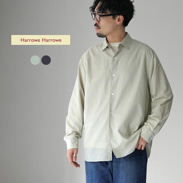 HARROWE HARROWE（ハロウハロウ） レギュラーカラーシャツ / メンズ 長袖 薄手 無地...