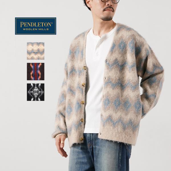 PENDLETON（ペンドルトン） モヘア シャギーニット カーディガン / メンズ 長袖