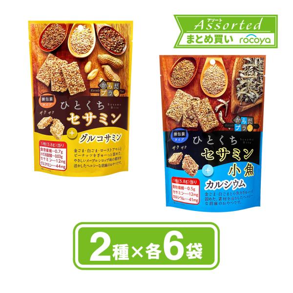 スナック菓子 ごま菓子 おこし お菓子 からだプラン ひとくち セサミン 2種セット