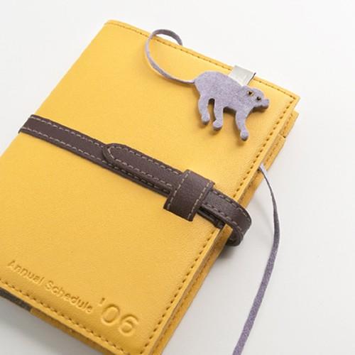 アニマルブックマーク(ピッグスエード)