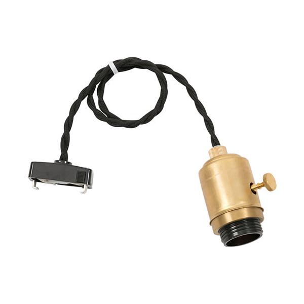 BRID ジェネラル1灯用ソケット スイッチ 真鍮 E26  002987