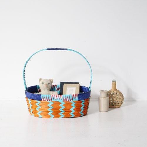 HERE ペーパーロープバスケット ラウンド H0013R