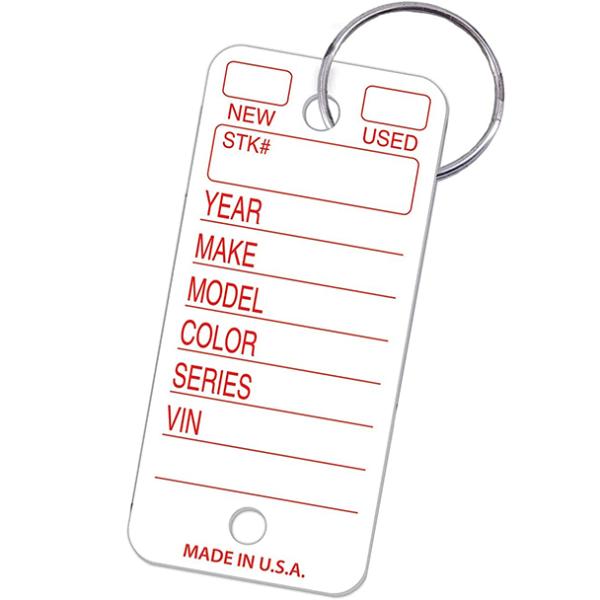 SSWBasics キータグウィズリング Key Tag with Ring（ホワイト）POLYTA...