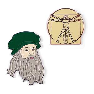 U.P.G. エナメルピン レオナルド・ダ・ヴィンチ Leonardo da Vinci Enamel Pins 5258｜rodcontrol