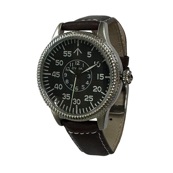 CYMA ROYAL AIR FORCE レザーベルト メンズ腕時計 CM14600E デッドストッ...