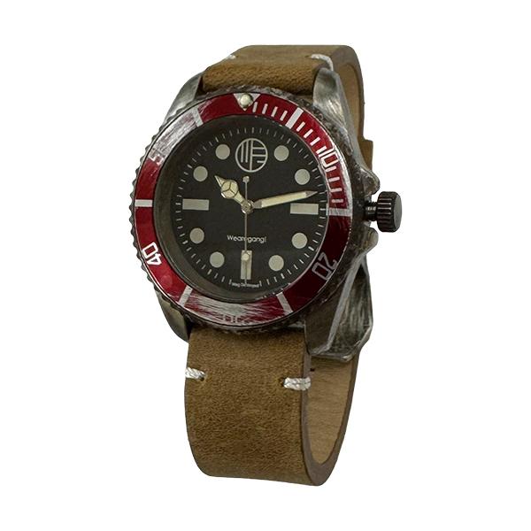 wearegang! メンズ腕時計 レザーベルト WAGD-REDL デッドストック{訳ありセール}