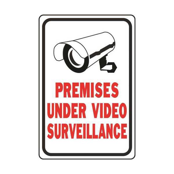 HY-KO 12x18HeavyDutyアルミサインプレート【VIDEO SURVEILLANCE】...