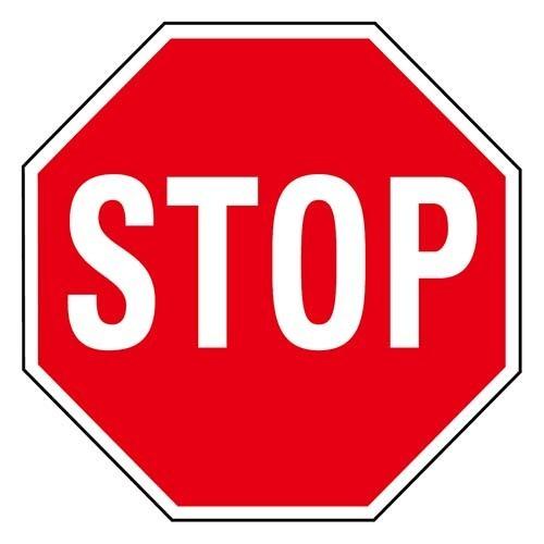HY-KO 24x24 HeavyDutyアルミサインプレート（STOP SIGN） HY-HW-6...